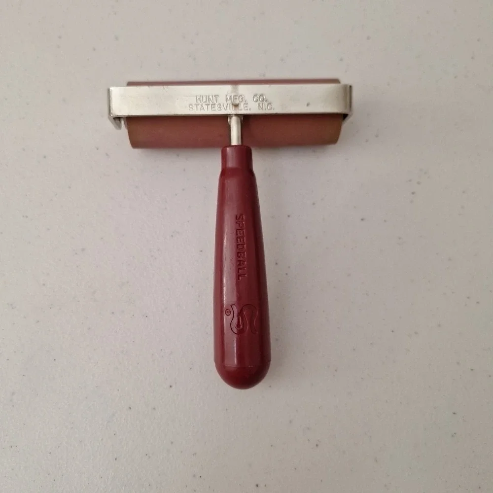Vintage Printmasters SPEEDBALL Soft Rubber No. 64 Brayer 4 Inch Roller